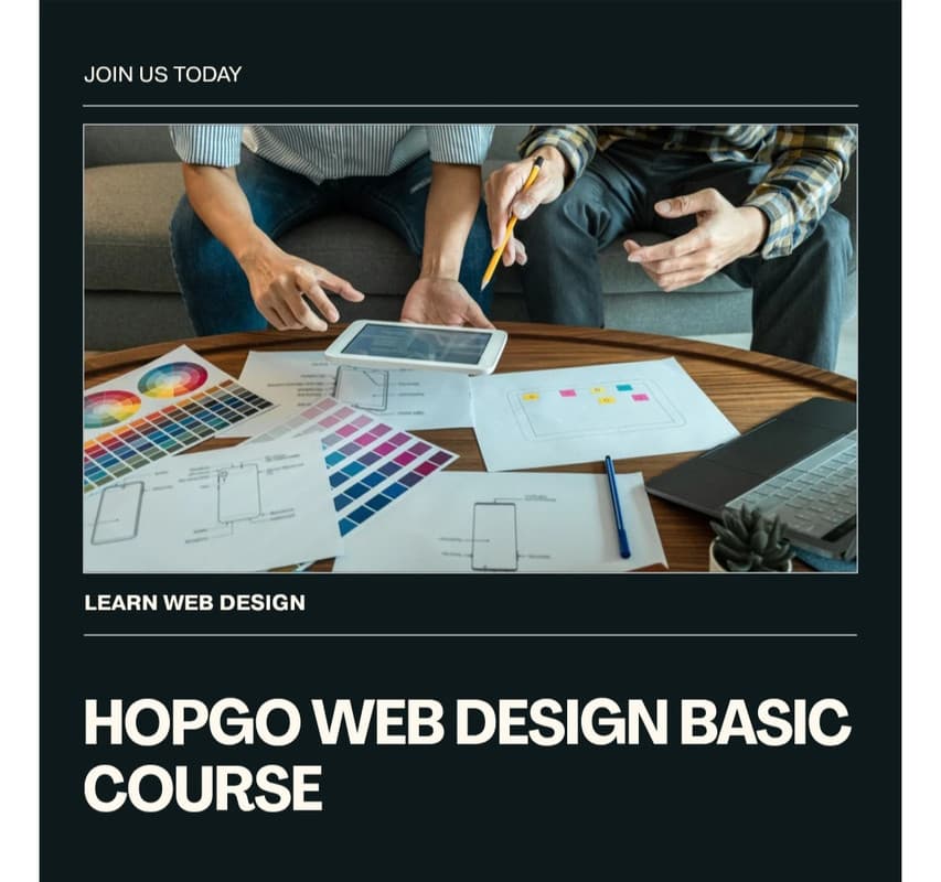 HOPGO Web Design Masterclass Basic Level